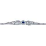 SAPPHIRE AND DIAMOND NECKLACE, BRACELET, EARRING AND RING SUITE, MARCONI - Foto 11