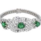 EMERALD AND DIAMOND NECKLACE, BRACELET, EARRING AND RING SUITE, MARCONI - Foto 9