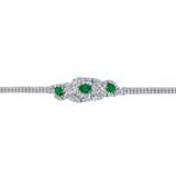 EMERALD AND DIAMOND NECKLACE, BRACELET, EARRING AND RING SUITE, MARCONI - Foto 11