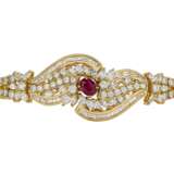 RUBY AND DIAMOND NECKLACE, BRACELET, EARRING AND RING SUITE WITH GÜBELIN REPORTS, MARCONI - фото 10