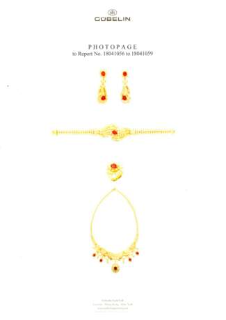 RUBY AND DIAMOND NECKLACE, BRACELET, EARRING AND RING SUITE WITH GÜBELIN REPORTS, MARCONI - фото 17