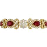 RUBY AND DIAMOND NECKLACE, BRACELET, EARRING AND RING SUITE, MARCONI - фото 10