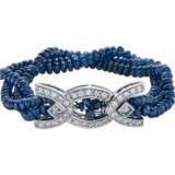 SAPPHIRE AND DIAMOND NECKLACE, BRACELET, EARRING AND RING SUITE, MARCONI - Foto 9