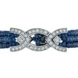 SAPPHIRE AND DIAMOND NECKLACE, BRACELET, EARRING AND RING SUITE, MARCONI - фото 10