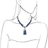 SAPPHIRE AND DIAMOND NECKLACE, BRACELET, EARRING AND RING SUITE, MARCONI - photo 12