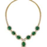 EMERALD AND DIAMOND NECKLACE, BRACELET, EARRING AND RING SUITE, MARCONI - фото 3