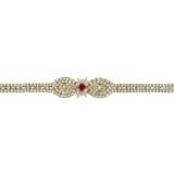 RUBY AND DIAMOND NECKLACE, BRACELET, EARRING AND RING SUITE, MARCONI - фото 11