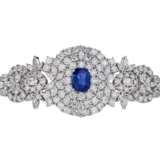 SAPPHIRE AND DIAMOND NECKLACE, BRACELET, EARRING AND RING SUITE WITH GÜBELIN REPORTS, MARCONI - фото 10