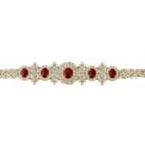 RUBY AND DIAMOND NECKLACE, BRACELET, EARRING AND RING SUITE WITH GÜBELIN REPORT, MARCONI - фото 10