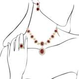 RUBY AND DIAMOND NECKLACE, BRACELET, EARRING AND RING SUITE WITH GÜBELIN REPORT, MARCONI - фото 15