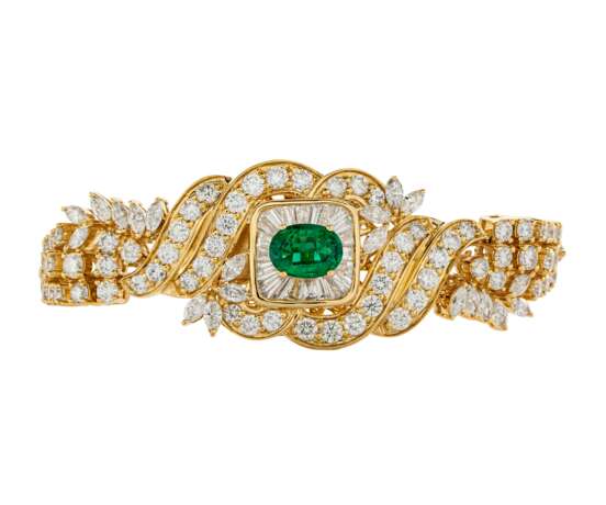 EMERALD AND DIAMOND NECKLACE, BRACELET, EARRING AND RING SUITE WITH GÜBELIN AND GIA REPORTS, MARCONI - фото 10