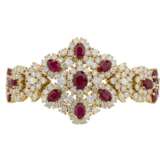 RUBY AND DIAMOND NECKLACE, BRACELET, EARRING AND RING SUITE, MARCONI - фото 10