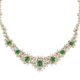 EMERALD AND DIAMOND NECKLACE, BRACELET, EARRING AND RING SUITE, MARCONI - фото 2