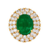 EMERALD AND DIAMOND NECKLACE, BRACELET, EARRING AND RING SUITE WITH GÜBELIN REPORT, MARCONI - Foto 6