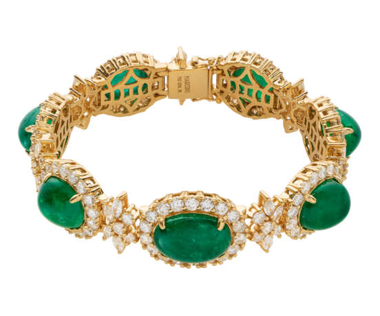 EMERALD AND DIAMOND NECKLACE, BRACELET, EARRING AND RING SUITE WITH GÜBELIN REPORT, MARCONI - фото 9
