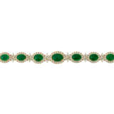 EMERALD AND DIAMOND NECKLACE, BRACELET, EARRING AND RING SUITE WITH GÜBELIN REPORT, MARCONI - Foto 11