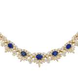 SAPPHIRE AND DIAMOND NECKLACE, BRACELET, EARRING AND RING SUITE, MARCONI - photo 2