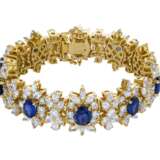 SAPPHIRE AND DIAMOND NECKLACE, BRACELET, EARRING AND RING SUITE, MARCONI - photo 9