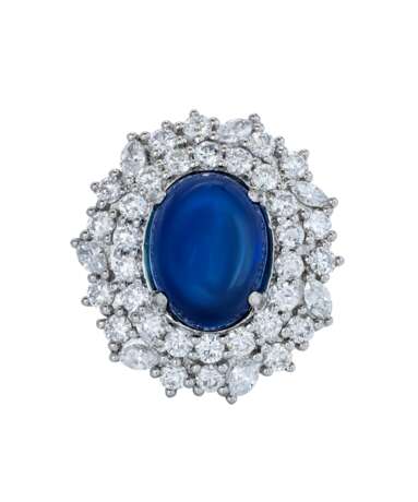 SAPPHIRE AND DIAMOND NECKLACE, BRACELET, EARRING AND RING SUITE, MARCONI - Foto 6