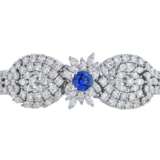 SAPPHIRE AND DIAMOND NECKLACE, BRACELET, EARRING AND RING SUITE, MARCONI - photo 10