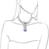 SAPPHIRE AND DIAMOND NECKLACE, BRACELET, EARRING AND RING SUITE, MARCONI - Foto 12