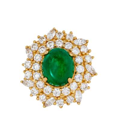 EMERALD AND DIAMOND NECKLACE, BRACELET, EARRING AND RING SUITE WITH GÜBELIN REPORT, MARCONI - Foto 6