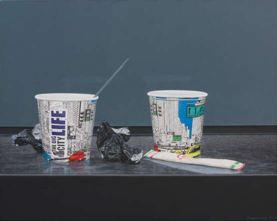 Painting “Just Thanks!..”, Canvas, Acrylic paint, Contemporary art, Still life, 2020 - photo 1