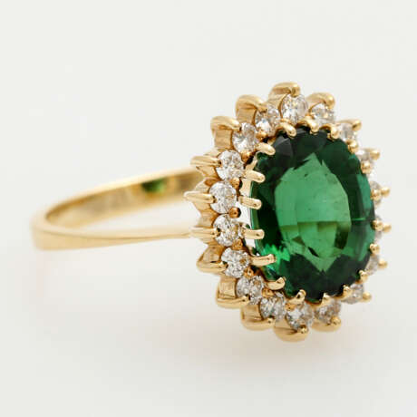 Ring mit feinem grünen Turmalin - фото 2
