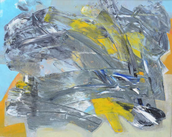 Painting “Configuration”, Canvas, Oil paint, Abstractionism, Landscape painting, 2004 - photo 1