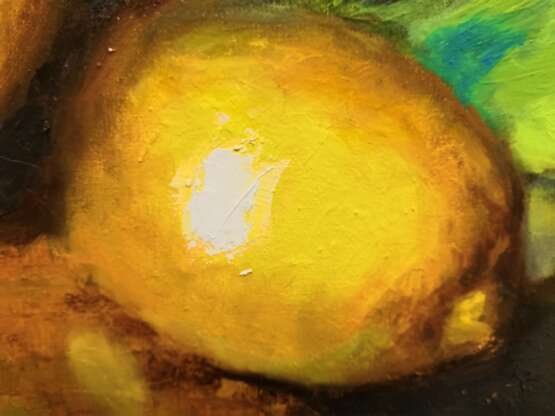 Сочные лимоны Canvas Oil paint Impressionism Still life 2018 - photo 7