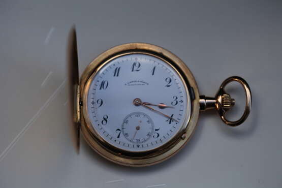 Pocket watch “A. Lange & Söhne 1A 18K / 750 rose gold savonette pocket watch”, A. Lange & Söhne, Gold, Manual-winding, Art Nouveau (1880-1910), 1910 - photo 1