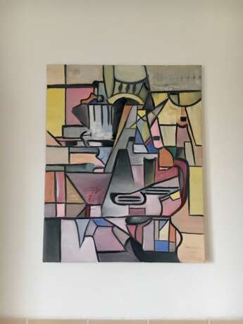 Gemälde „Verstand“, Leinwand, Ölfarbe, Kubismus, 2020 - Foto 2