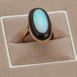 Vintage Opalring mit Onyx - фото 1