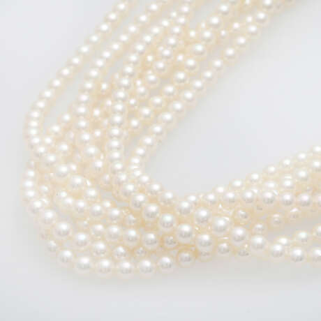 Perlenkette mit Pantherschließe, - Foto 6