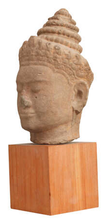 Kopf einer meditierenden Khmer Gottheit - Foto 2