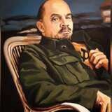 Painting “Lenin”, Canvas on the subframe, Oil paint, Realist, Historical genre, 2018 - photo 1