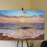 На закате Canvas Oil paint Realism Marine art 2020 - photo 2
