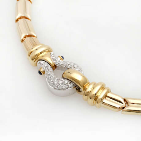 WEMPE Collier, im Mittelteil mit 43 Brillanten, - photo 4