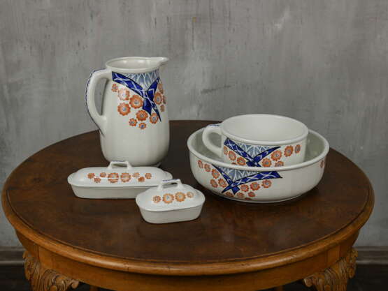 Jug “Antique washbasin 5-piece set”, Porcelain, See description, 1965 - photo 1