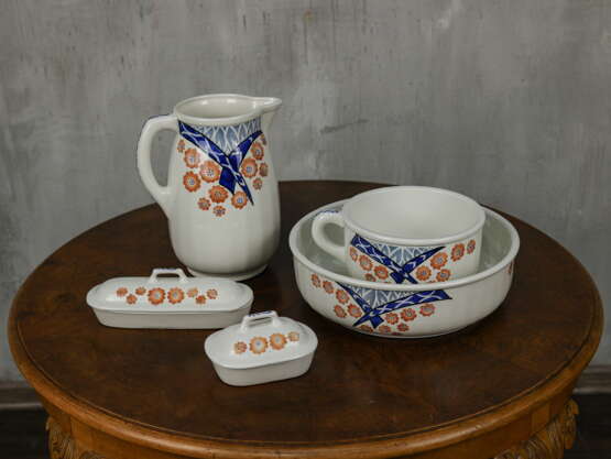 Jug “Antique washbasin 5-piece set”, Porcelain, See description, 1965 - photo 2