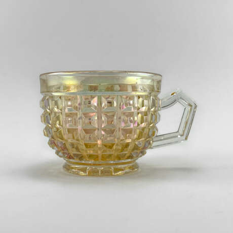 Cup “George cup. Germany, Brockwitz, carnival glass, handmade, 1903-1925”, Brockwitz, Mixed media, 1903 - photo 2