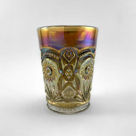 Beaker “Glass Fashion. USA, Imperial, carnival glass, handmade, 1906-1920”, Imperial Glass Company, Mixed media, 1906 - photo 3