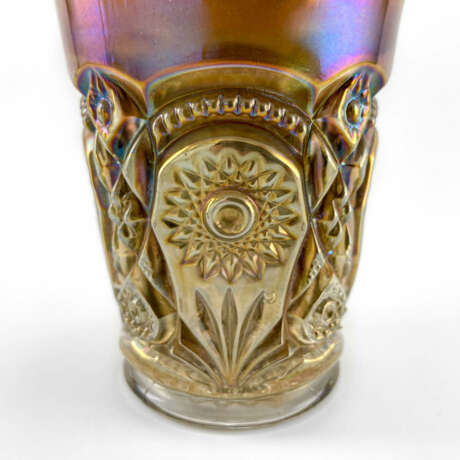 Beaker “Glass Fashion. USA, Imperial, carnival glass, handmade, 1906-1920”, Imperial Glass Company, Mixed media, 1906 - photo 6