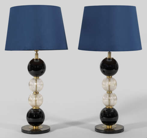 Paar große Murano-Tischlampen - Foto 1