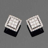 Paar elegante Diamant-Ohrringe - photo 1