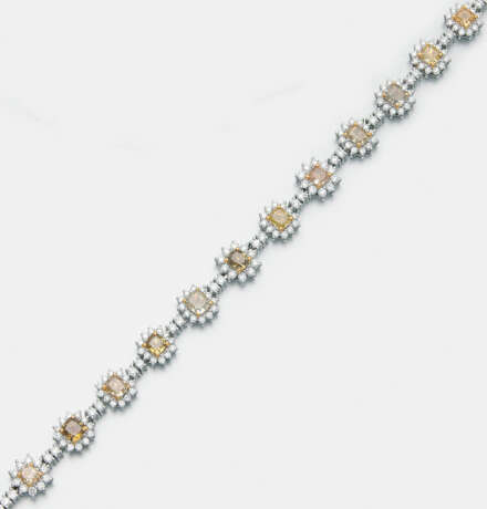 Elegantes Natural Fancy-Diamant-Armband - photo 1