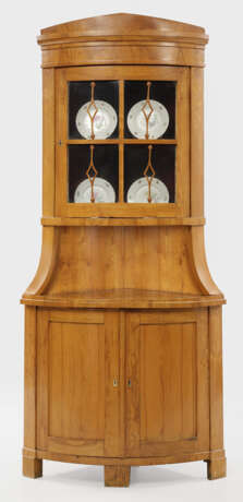 Biedermeier-Eckvitrinenschrank - Foto 1