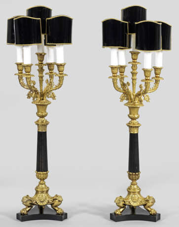 Paar große Salonlampen im Empire-Stil - photo 1
