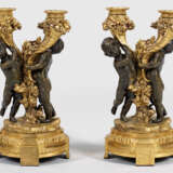 Paar skulpturale Louis XVI-Girandolen - photo 1