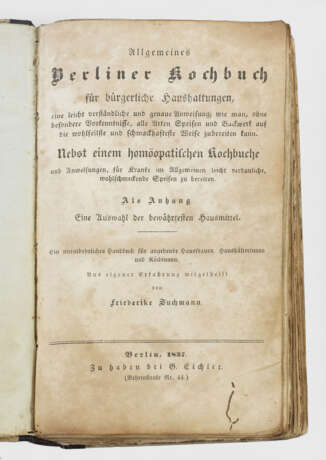 Friederike Suchmann "Allgemeines Berliner Kochbuch - photo 1